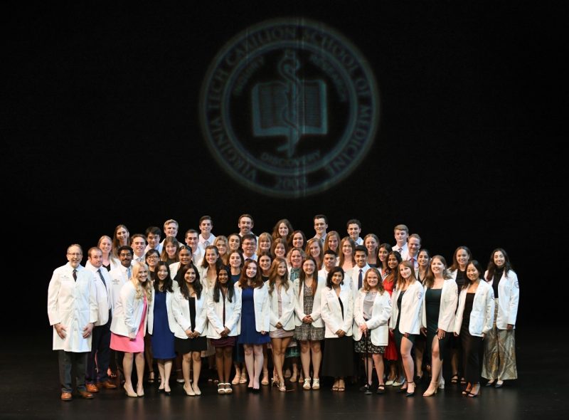 White Coat Ceremony Students at a White Coat Ceremony for the medical school